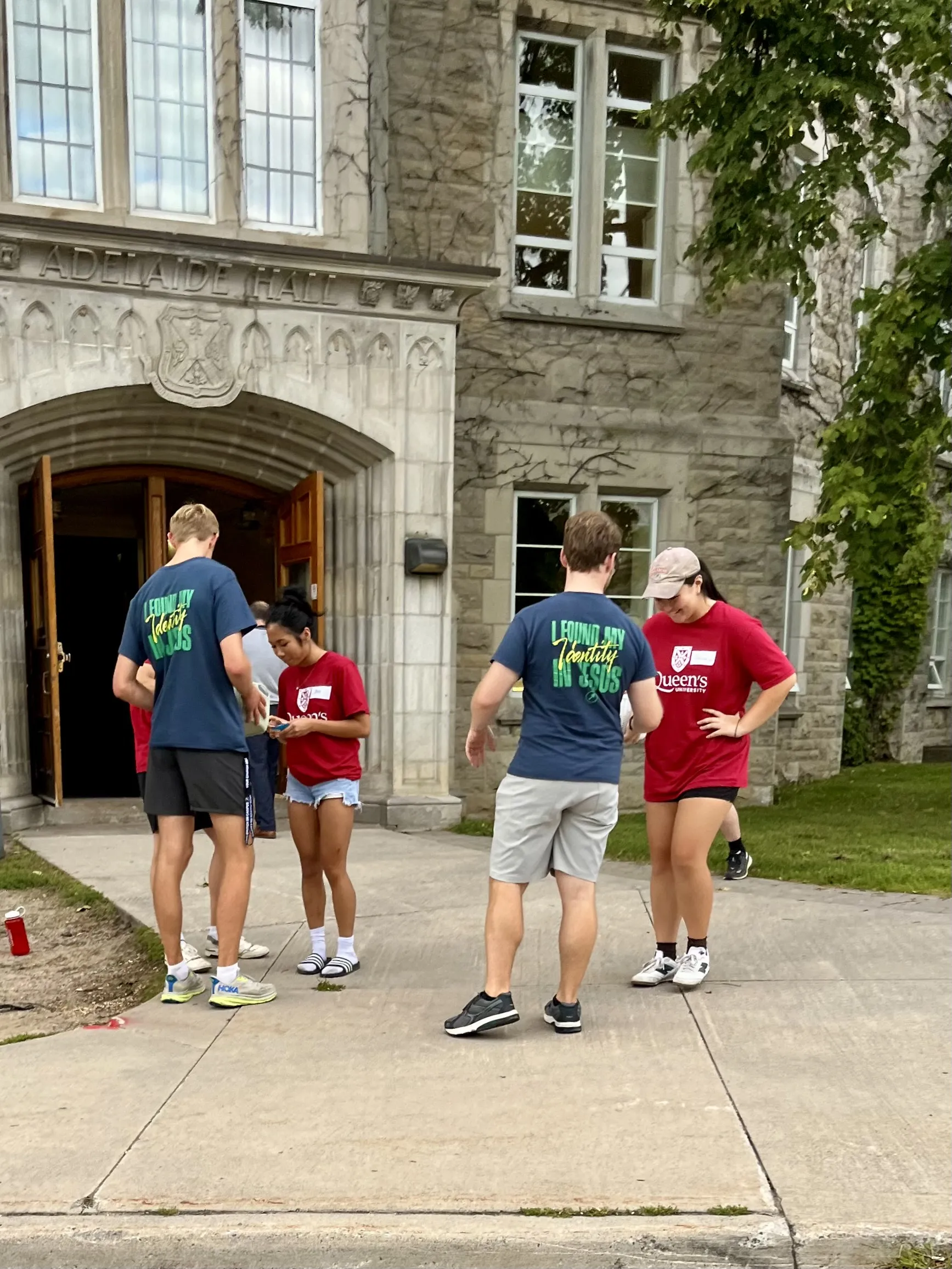 Students on campus